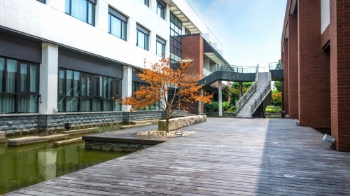 Image showing the outdoor area of school in visible one5