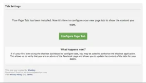 Click on 'Configure Page Tab visible one